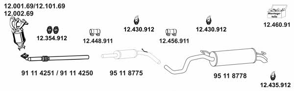Eberspaecher 12_234_2 Exhaust system 122342: Buy near me in Poland at 2407.PL - Good price!