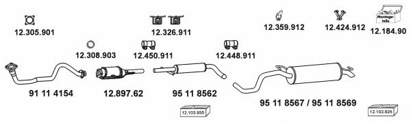 12_435 Exhaust system 12435: Buy near me in Poland at 2407.PL - Good price!