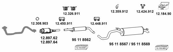  12_437 Exhaust system 12437: Buy near me in Poland at 2407.PL - Good price!
