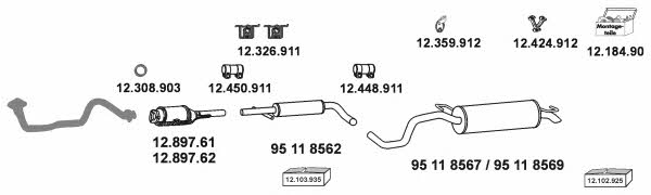  12_437_2 Exhaust system 124372: Buy near me in Poland at 2407.PL - Good price!