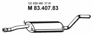Eberspaecher 83.407.83 Central silencer 8340783: Buy near me in Poland at 2407.PL - Good price!