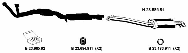 Eberspaecher 232158 Abgasanlage 232158: Kaufen Sie zu einem guten Preis in Polen bei 2407.PL!