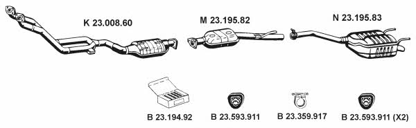 Eberspaecher 232196 Exhaust system 232196: Buy near me at 2407.PL in Poland at an Affordable price!