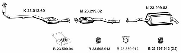 Eberspaecher 232264 Exhaust system 232264: Buy near me in Poland at 2407.PL - Good price!