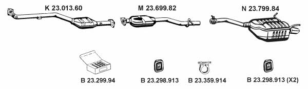 Eberspaecher 232298 Exhaust system 232298: Buy near me in Poland at 2407.PL - Good price!
