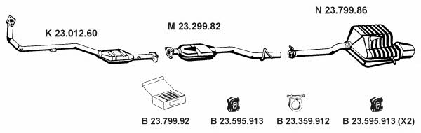 Eberspaecher 232302 Exhaust system 232302: Buy near me in Poland at 2407.PL - Good price!