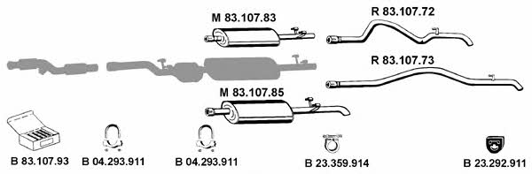 Eberspaecher 232348 Exhaust system 232348: Buy near me in Poland at 2407.PL - Good price!