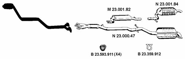 Eberspaecher 232423 Exhaust system 232423: Buy near me in Poland at 2407.PL - Good price!