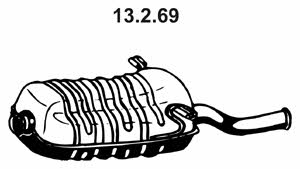 Eberspaecher 13.2.69 Tłumik, część tylna 13269: Atrakcyjna cena w Polsce na 2407.PL - Zamów teraz!