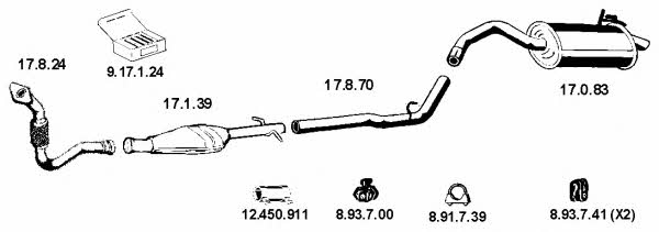  132108 Exhaust system 132108: Buy near me in Poland at 2407.PL - Good price!