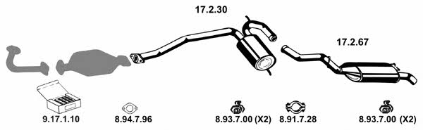 Eberspaecher 132153 Exhaust system 132153: Buy near me in Poland at 2407.PL - Good price!