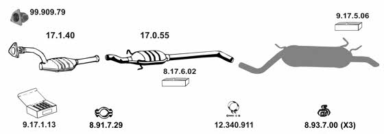 Eberspaecher 132312 Exhaust system 132312: Buy near me in Poland at 2407.PL - Good price!