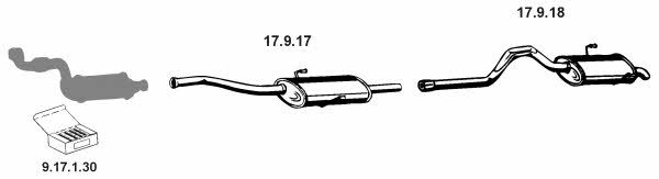  132319 Exhaust system 132319: Buy near me in Poland at 2407.PL - Good price!