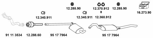  16_106 Exhaust system 16106: Buy near me in Poland at 2407.PL - Good price!