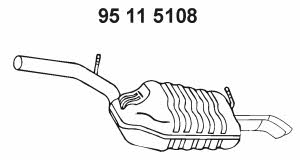 Eberspaecher 95 11 5108 Endschalldämpfer 95115108: Kaufen Sie zu einem guten Preis in Polen bei 2407.PL!