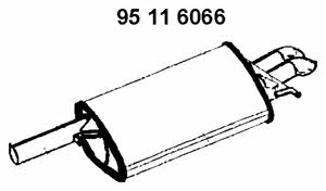Eberspaecher 95 11 6066 Tłumik, część tylna 95116066: Dobra cena w Polsce na 2407.PL - Kup Teraz!