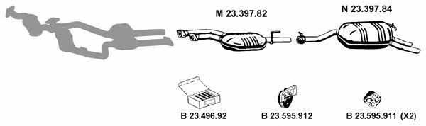 Eberspaecher 232454 Exhaust system 232454: Buy near me in Poland at 2407.PL - Good price!