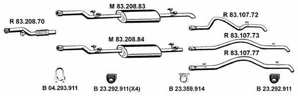Eberspaecher 232488 Exhaust system 232488: Buy near me at 2407.PL in Poland at an Affordable price!