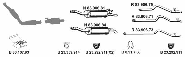 Eberspaecher 232583 Exhaust system 232583: Buy near me in Poland at 2407.PL - Good price!