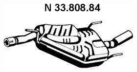 Eberspaecher 33.808.84 Глушитель, задняя часть 3380884: Отличная цена - Купить в Польше на 2407.PL!