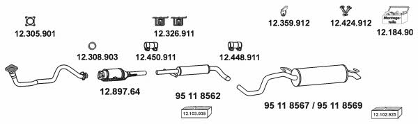  16_45_1 Exhaust system 16451: Buy near me in Poland at 2407.PL - Good price!