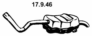 Eberspaecher 17.9.46 Глушник, задня частина 17946: Приваблива ціна - Купити у Польщі на 2407.PL!