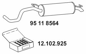 Eberspaecher 95 11 8564 Endschalldämpfer 95118564: Kaufen Sie zu einem guten Preis in Polen bei 2407.PL!