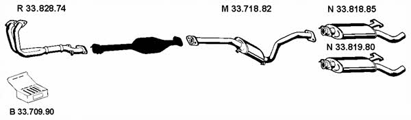  332035 Exhaust system 332035: Buy near me in Poland at 2407.PL - Good price!