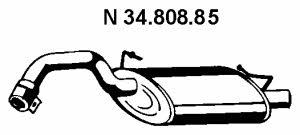 Eberspaecher 34.808.85 Глушитель, задняя часть 3480885: Отличная цена - Купить в Польше на 2407.PL!