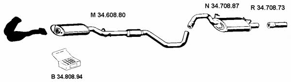 Eberspaecher 342018 Exhaust system 342018: Buy near me in Poland at 2407.PL - Good price!