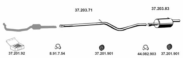 Eberspaecher 370003 Exhaust system 370003: Buy near me in Poland at 2407.PL - Good price!