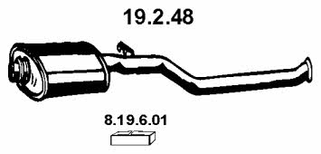 Eberspaecher 19.2.48 Глушитель, средняя часть 19248: Отличная цена - Купить в Польше на 2407.PL!