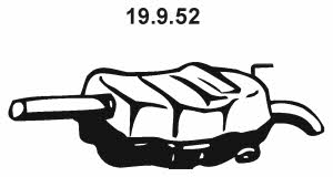 Eberspaecher 19.9.52 Глушитель, задняя часть 19952: Отличная цена - Купить в Польше на 2407.PL!