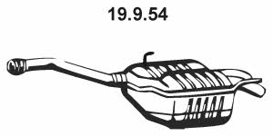 Eberspaecher 19.9.54 Глушитель, задняя часть 19954: Отличная цена - Купить в Польше на 2407.PL!