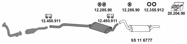  20_176 Exhaust system 20176: Buy near me in Poland at 2407.PL - Good price!