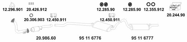  20_179 Exhaust system 20179: Buy near me in Poland at 2407.PL - Good price!