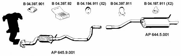  AP_2173 Exhaust system AP2173: Buy near me in Poland at 2407.PL - Good price!