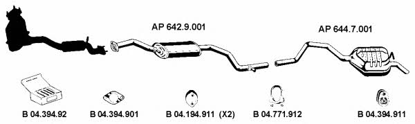  AP_2179 Exhaust system AP2179: Buy near me in Poland at 2407.PL - Good price!