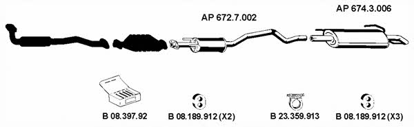 Eberspaecher AP_2235 Exhaust system AP2235: Buy near me in Poland at 2407.PL - Good price!