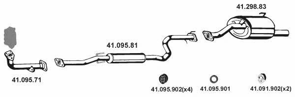 Eberspaecher 412038 Exhaust system 412038: Buy near me in Poland at 2407.PL - Good price!