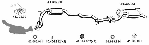 Eberspaecher 412047 Exhaust system 412047: Buy near me in Poland at 2407.PL - Good price!