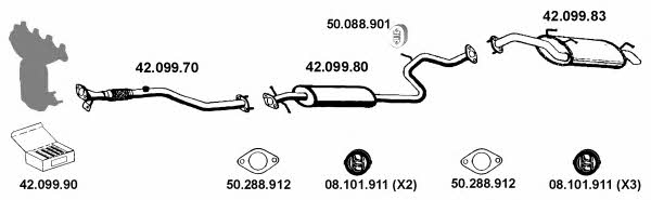 Eberspaecher 422004 Exhaust system 422004: Buy near me in Poland at 2407.PL - Good price!