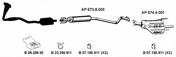 Eberspaecher AP_2277 Система випуску відпрацьованих газів AP2277: Приваблива ціна - Купити у Польщі на 2407.PL!