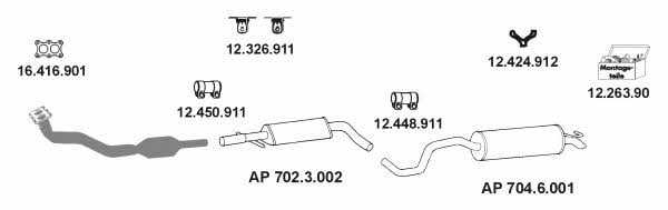 Eberspaecher AP_2391 Exhaust system AP2391: Buy near me at 2407.PL in Poland at an Affordable price!