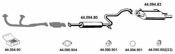  442016 Układ wydechowy 442016: Dobra cena w Polsce na 2407.PL - Kup Teraz!