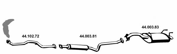 Eberspaecher 442091 Exhaust system 442091: Buy near me in Poland at 2407.PL - Good price!