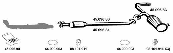  452004 Система випуску відпрацьованих газів 452004: Приваблива ціна - Купити у Польщі на 2407.PL!