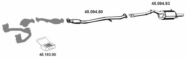 Eberspaecher 452010 Exhaust system 452010: Buy near me in Poland at 2407.PL - Good price!
