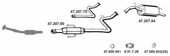 Eberspaecher 472065 Exhaust system 472065: Buy near me in Poland at 2407.PL - Good price!