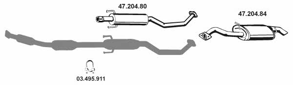  472073 Exhaust system 472073: Buy near me in Poland at 2407.PL - Good price!